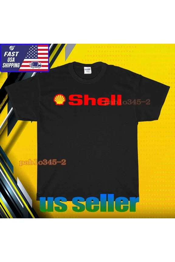 RETRO NEW SHIRT SHELL GAS STATION LOGO T-SHIRT UNISEX FUNNY AMERICAN USA SIZE S-5XL