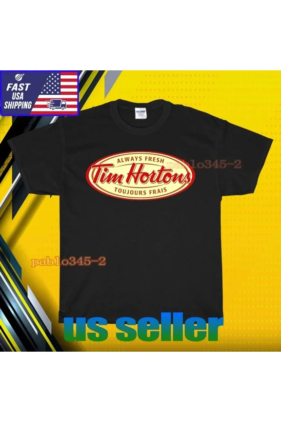 RETRO NEW SHIRT TIM HORTON'S LOGO T-SHIRT UNISEX FUNNY AMERICAN USA SIZE S-5XL