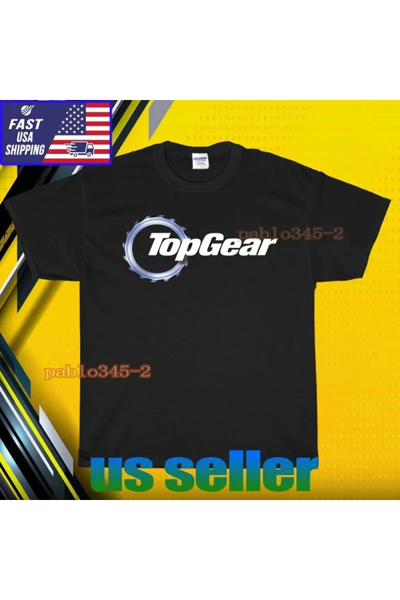 RETRO NEW SHIRT TOP GEAR BRITISH TV LOGO T-SHIRT UNISEX FUNNY AMERICAN USA SIZE S-5XL