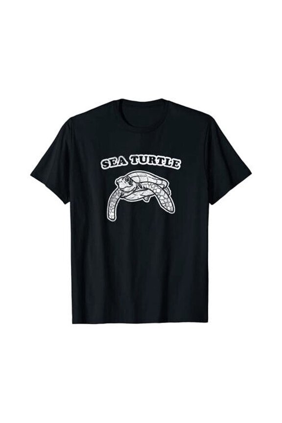RETRO SEA TURTLE T-Shirt by Turbo Volcano - Distressed Style *NEW* 10 Colors