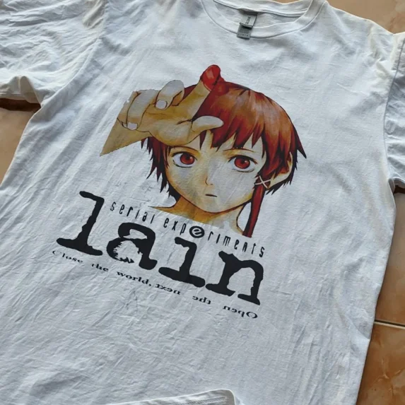 RETRO SERIAL EXPERIMENTS LAIN T-SHIRT S-5XL
