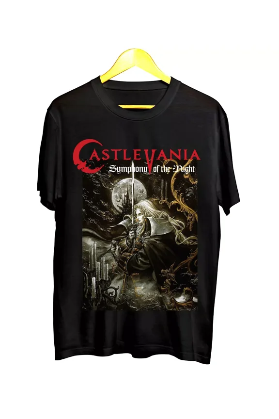 RETRO Symphony of the Night New t-Shirt Vintage CASTLEVANIA 2022 Black white T-Shirt