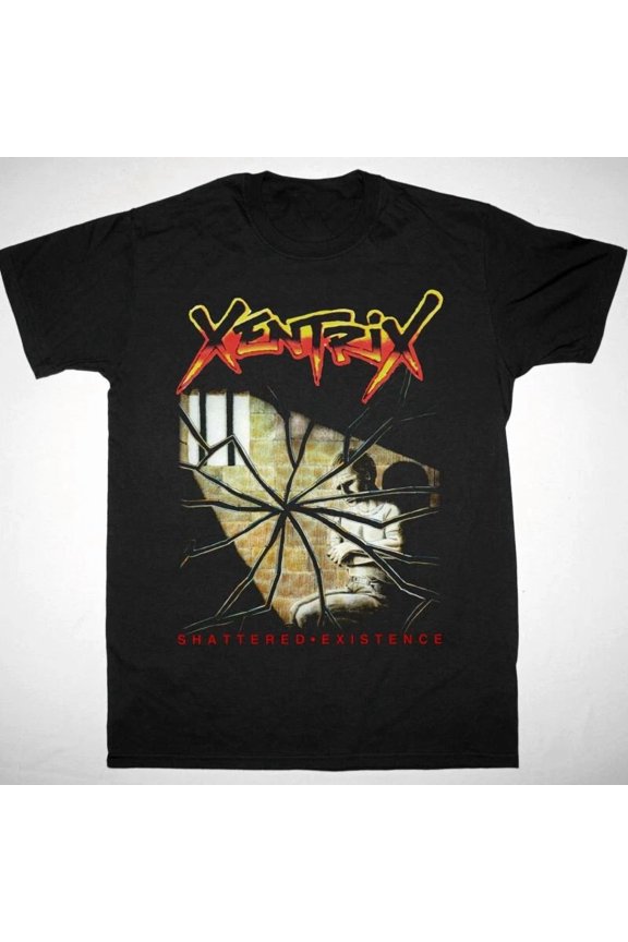 RETRO Vtg XENTRIX SHATTERED EXISTENCE Cotton Black All Size For Men Shirt UR230
