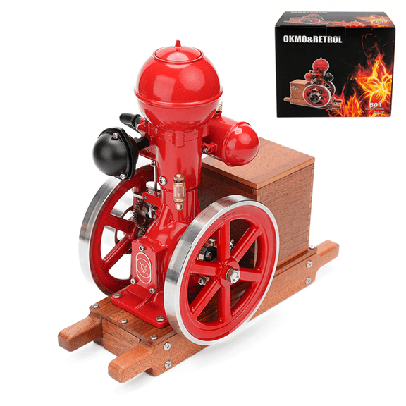 RETROL OKMO Ball Top Miniature Water-Cooled Single-Cylinder 4-Stroke Hit and Miss Gasoline Engine Model