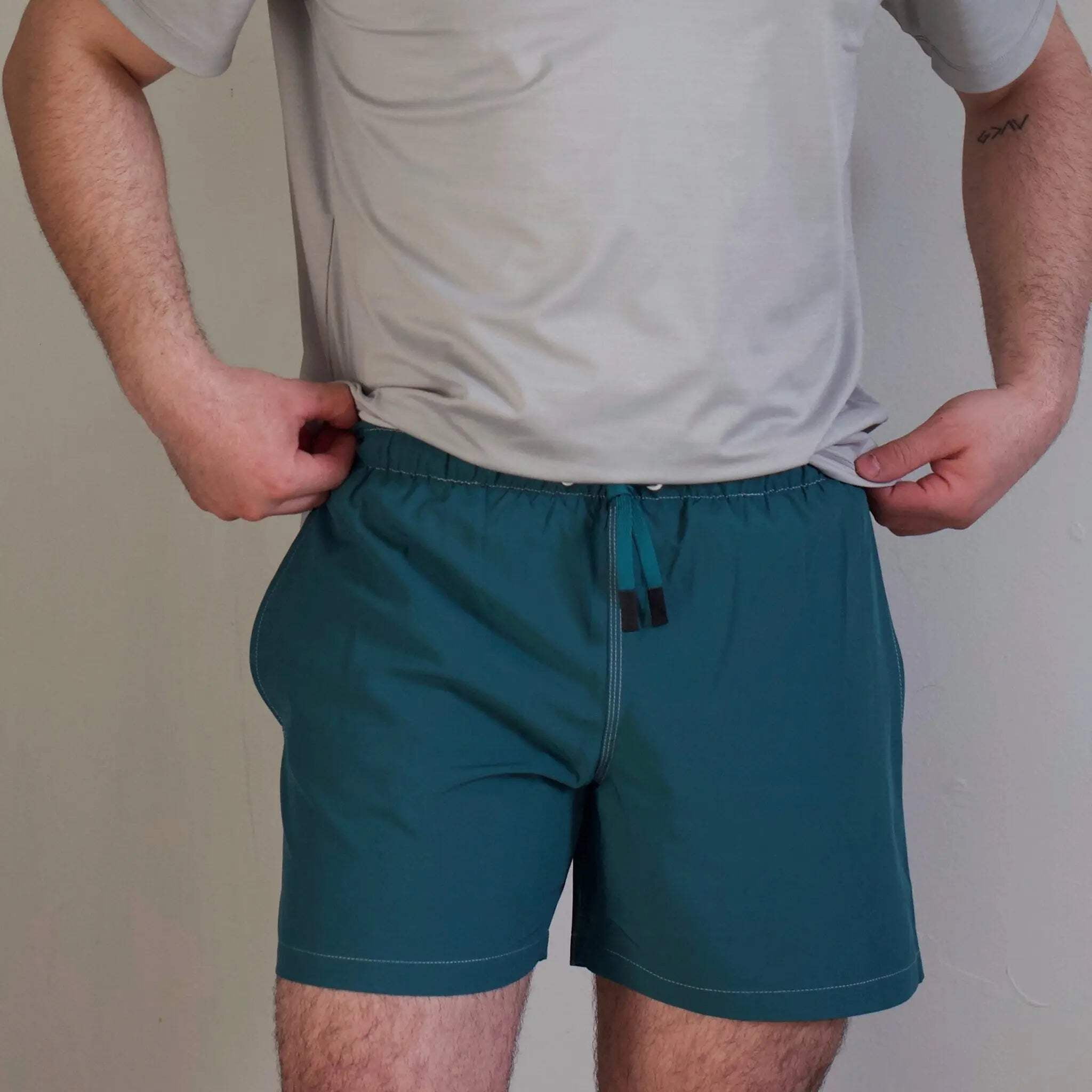 RETROST NONETZ MEN'S RETRO SHORTS SLIM FIT FULLY LINED SWIM TRUNKS - GREEN, Size: S, manufactured by SCAND-TEX.