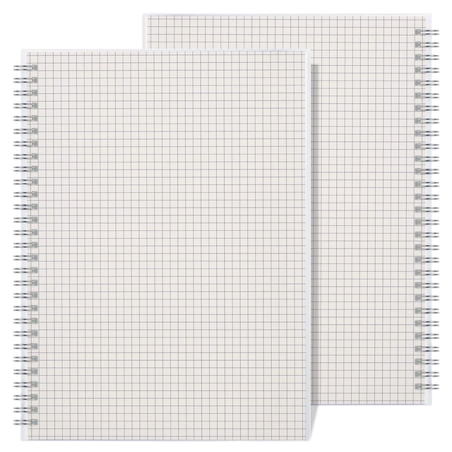 RETTACY Graph Paper Notebook 2Pack B5 Graph Grid Spiral Notebook