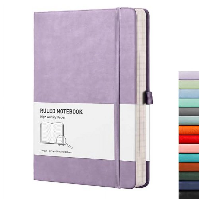 RETTACY Ruled Journal Notebook - A5 College Ruled Writing Journal 