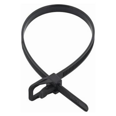 RETYZ RTZ-MBA01-MA EveryTie Releasable/Reusable Cable Ties, Black ...