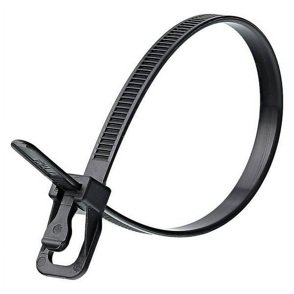 Retyz Releasable Tie,UV Black,Nylon,PK20 EVT-S12BK-HA
