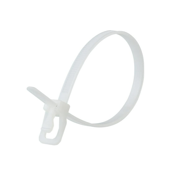 Retyz Releasable Tie,Natural,Nylon,PK100 EVT-S14NL-TA