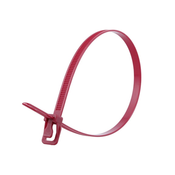 RETYZ Plenum WorkTie 24 Inch Maroon Releasable Tie - 100 Pack