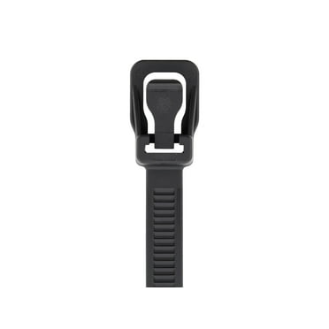 Retyz Releasable Tie,UV Black,Nylon,PK10 PRT-S36BK-DA