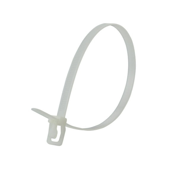 RETYZ WorkTie 18 Inch Natural Releasable Tie - 100 Pack