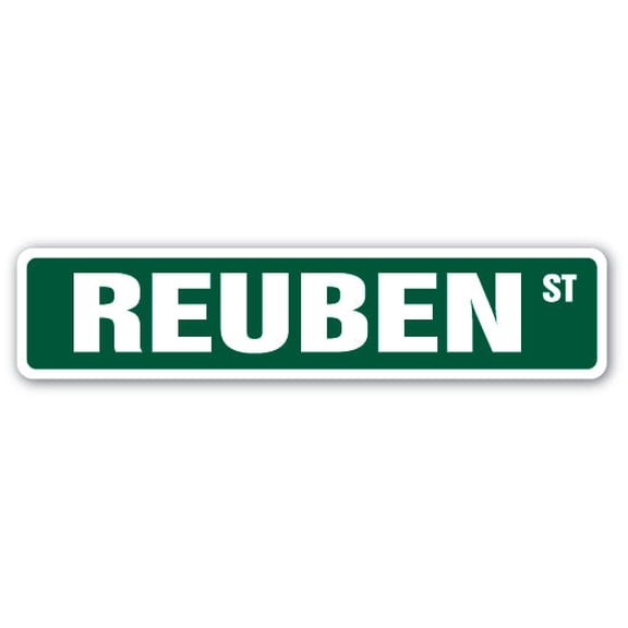 REUBEN Street Sign Childrens Name Room Sign | Indoor/Outdoor |  36" Wide
