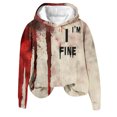 thumbnail image 1 of REUFTI Fashion Women's Halloween Printed Long Sleeve Round Neck Sweatshirt Hooded Tops Blouse,Sweatshirts For Women,Winter And Autumn Hoodies,Essentials Hoodie,Soft Fabric,Comfortable To Wear, 1 of 4