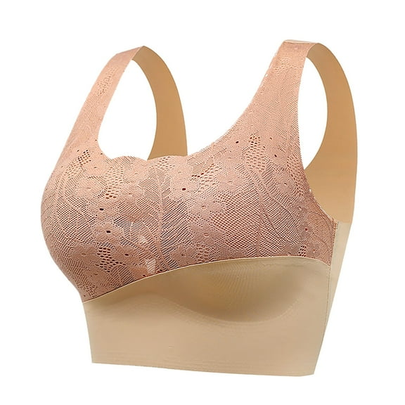 REUFTI Woman's Printing Gathered Together Daily Bra Underwear No Rims,Bras For Women,Support And Fixation,Shaping And Aesthetics,Protecting Breasts,Daily Wear,Comfortable Support