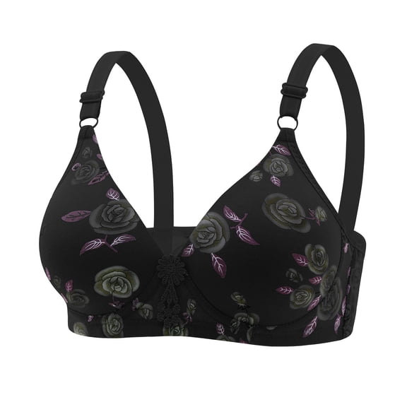 REUFTI Women's Bra Soild Color Wire Underwear Bra Everyday Underwear,Bras For Women,Support And Fixation,Shaping And Aesthetics,Protecting Breasts,Daily Wear,Comfortable Support