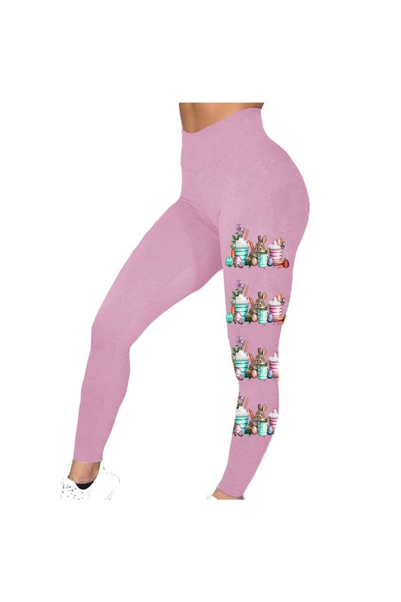 Women's Fashion Easter Easter Print Leggings With Yoga Sport Elastic Pants,Yoga Pants For Women,Yoga Pants,Yoga,Bodybuilding,Fashion Yoga Pants,Simple Yoga Pants,Casual Yoga Pants