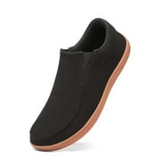 REUR RO RO Wide Shoes for Men Slip On Loafers Boat Leisure Vintage Walking Men Shoes Slip-ons Comfortable Shoes