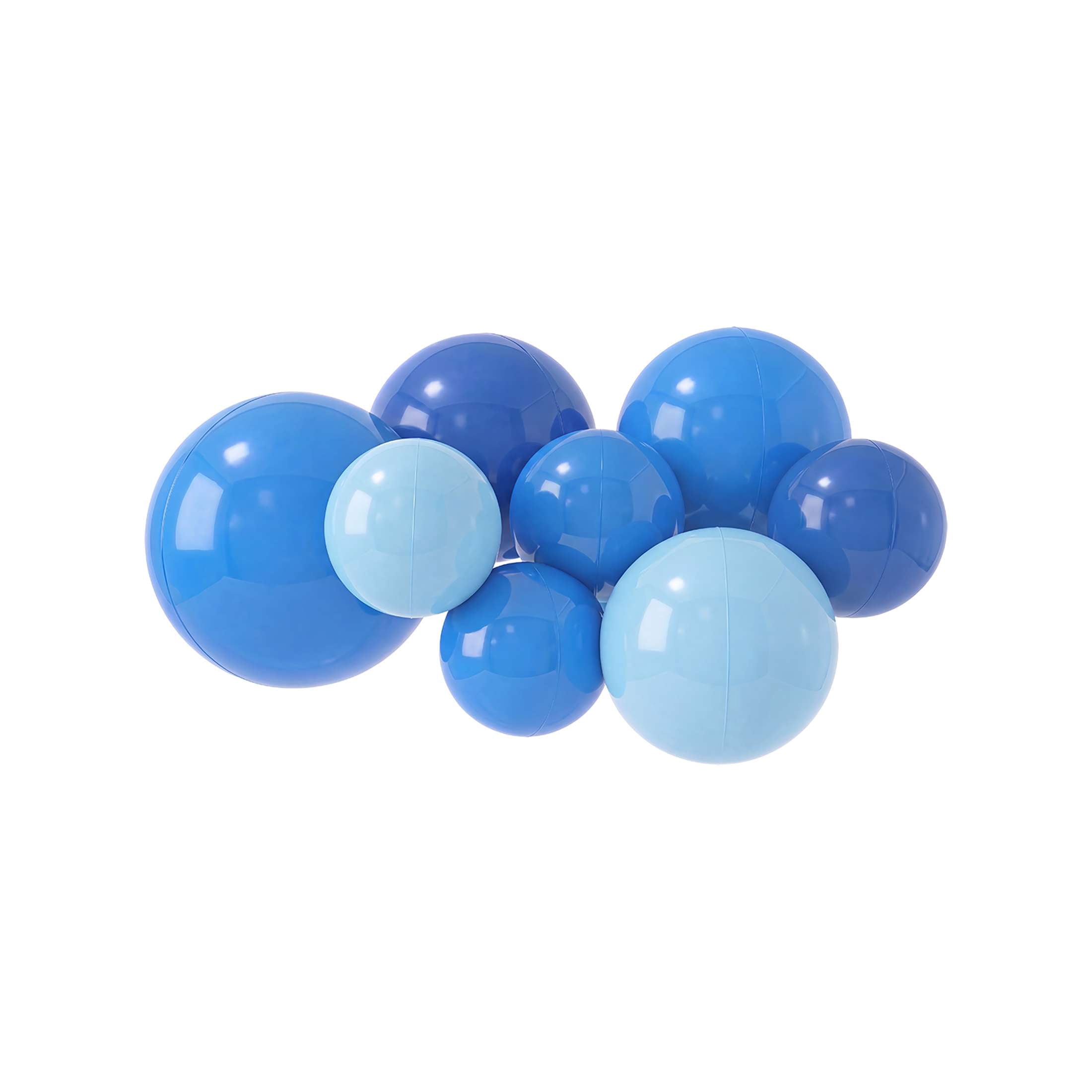 PartyAire 8pc Reusable Balloon Bunch, BLUEBERRY TWIST