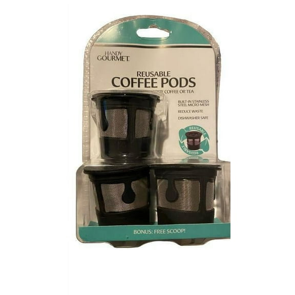 3pc set Reusable Eco-Friendly Easy to Clean Coffee Pod