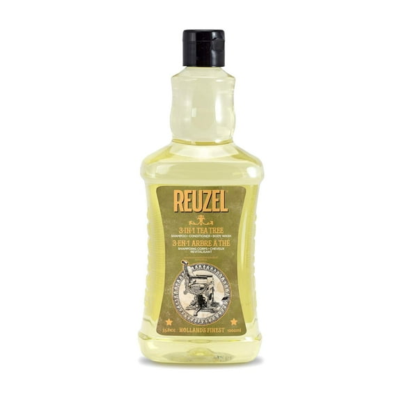 REUZEL 3-in-1 Tea Tree Shampoo, Cleans, For Scalp Skin & Hair, 33.81 oz