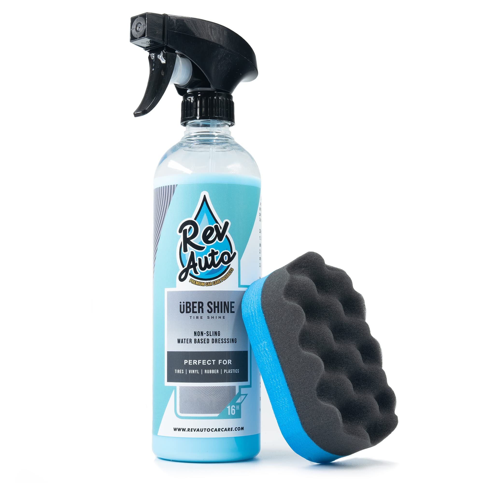 REV Auto Tire Shine Kit Includes Tire Dressing and Tire Shine