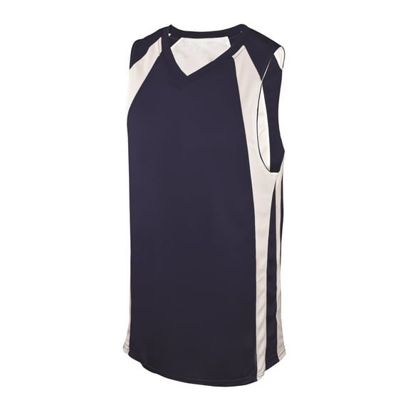REV. BASKETBALL JERSEY, NAVY/WHITE, ADULT-2X