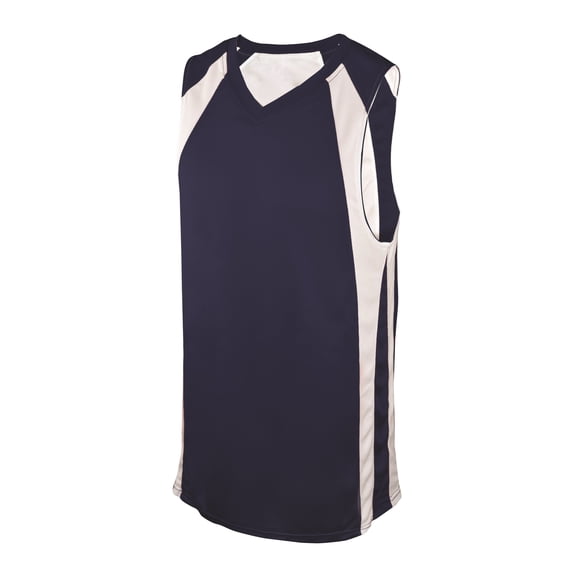 REV. BASKETBALL JERSEY, NAVY/WHITE, ADULT-XL