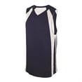 thumbnail image 1 of REV BASKETBALL JERSEY, NAVY/WHITE, YOUTH-SMALL, 1 of 1