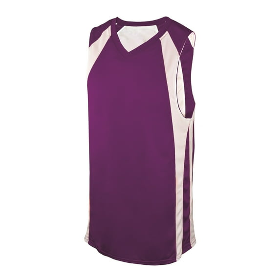 REV BASKETBALL JERSEY, PURPLE/WHITE, YOUTH-XL
