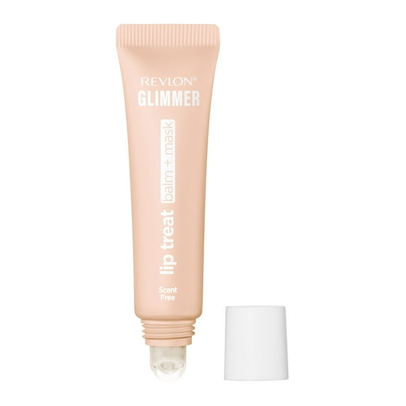 Revlon Glimmer Lip Treat Balm + Mask for Dry Lips, Overnight, 001 Scent Free, 0.4 fl oz