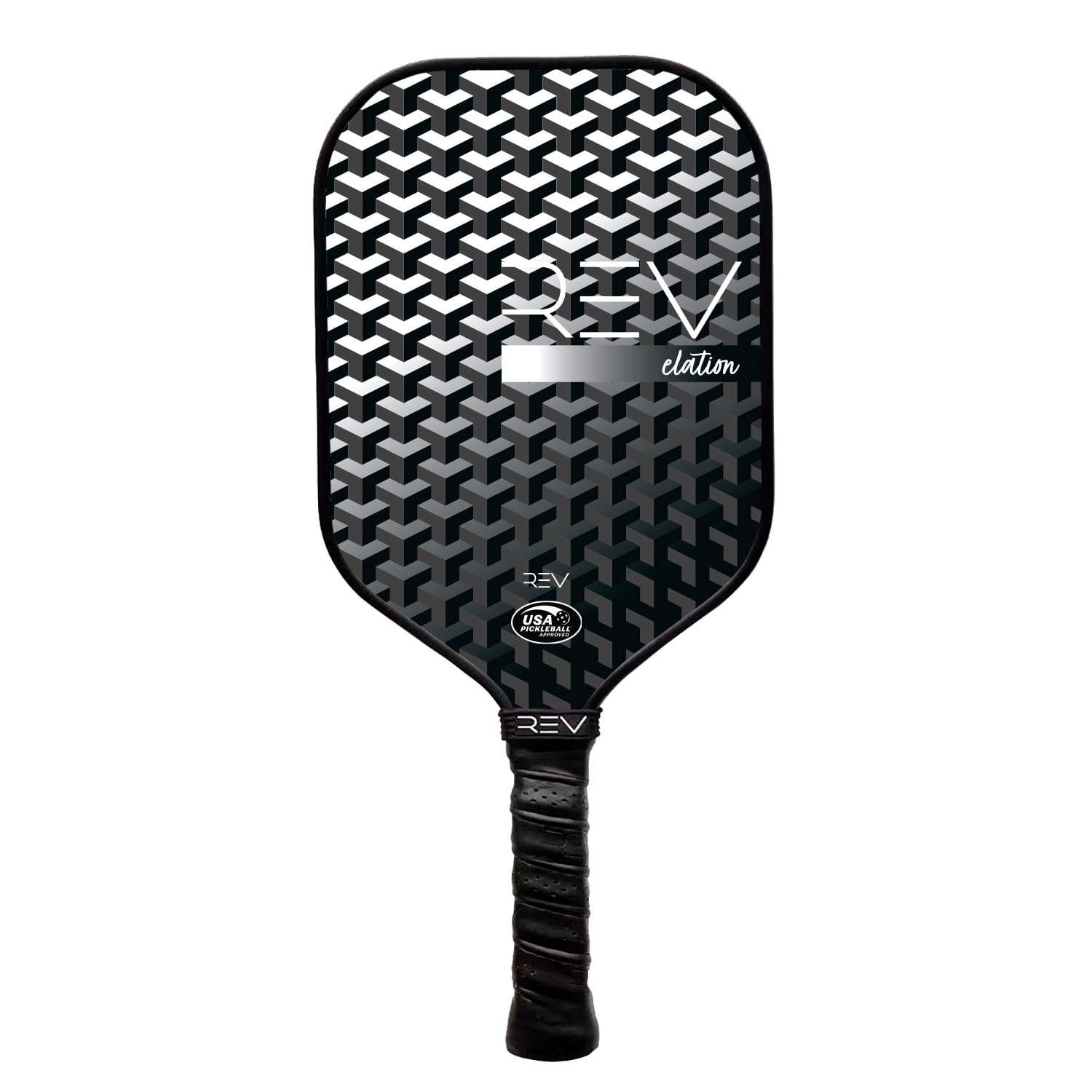 REV Pickleball Paddles - Pickleball Racket - Honeycomb Core - Fiberglass Face - Elation - White