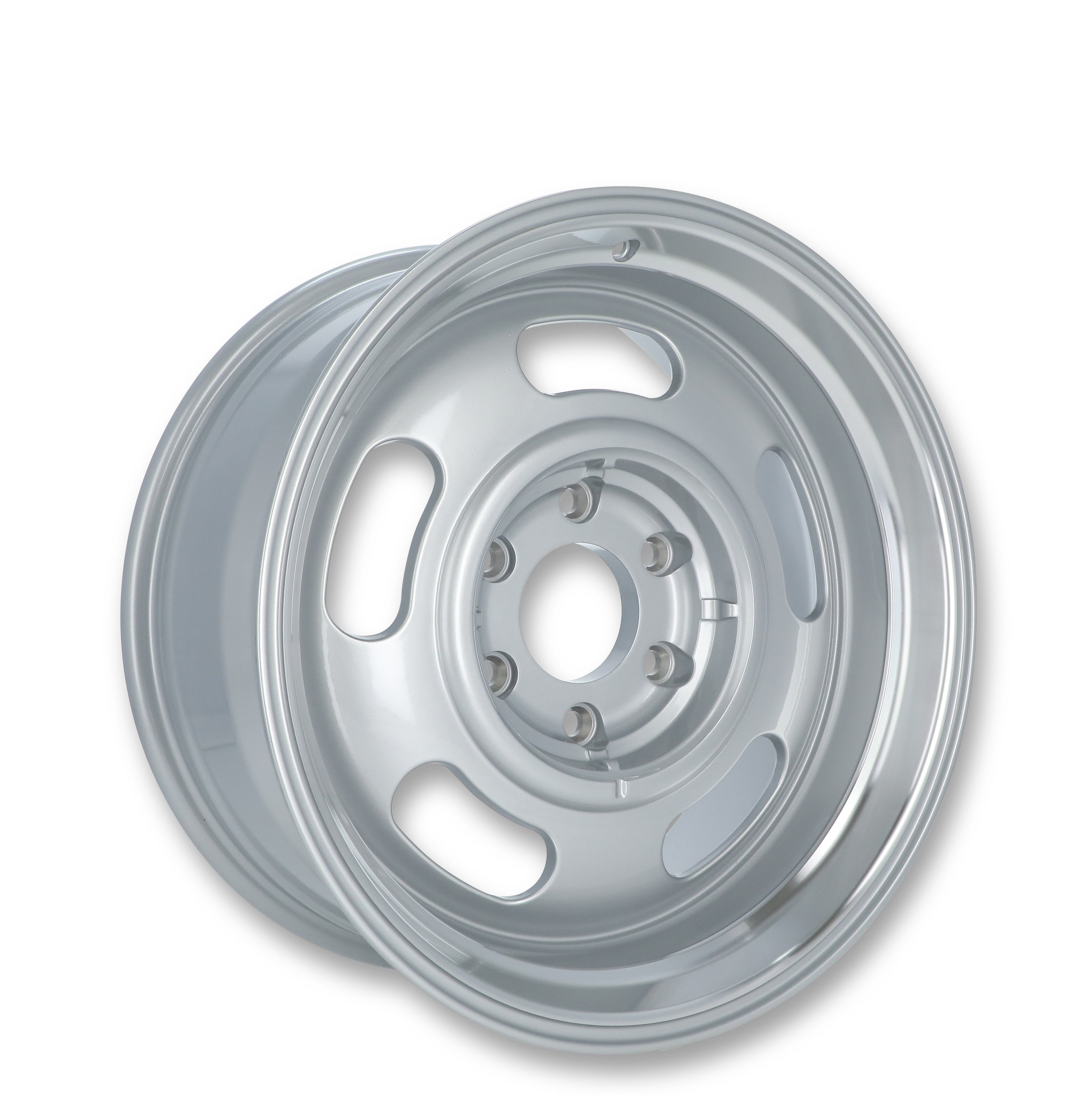 REV Wheels 107S-8808300 107 Series Rally 18x8 - 4.5 bs - 6x5.5/6x139.7- Gray/Machine Lip