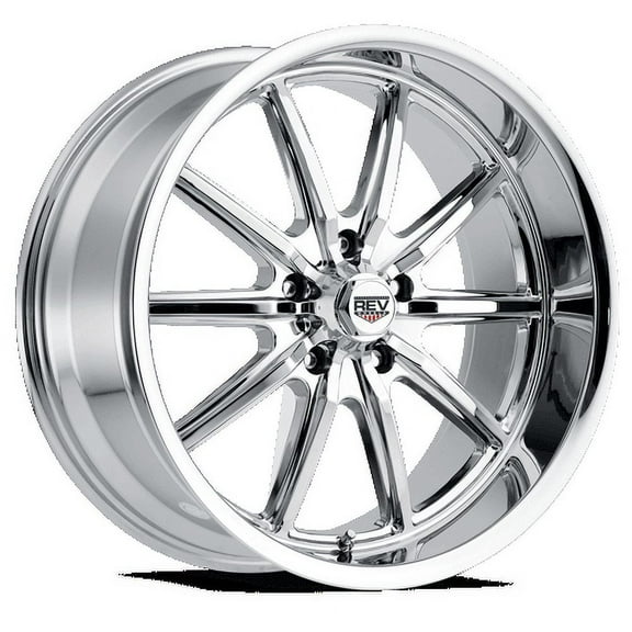 REV Wheels 110C-8906100 110 Series- 18x9 - 5 bs - 5x4.75/5x120.65 - Chrome
