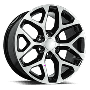 REV Wheels 582MB-2298328 582 Series 22x9 6.1 bs 6x5.5/6x139.7 Black/Machine Lip
