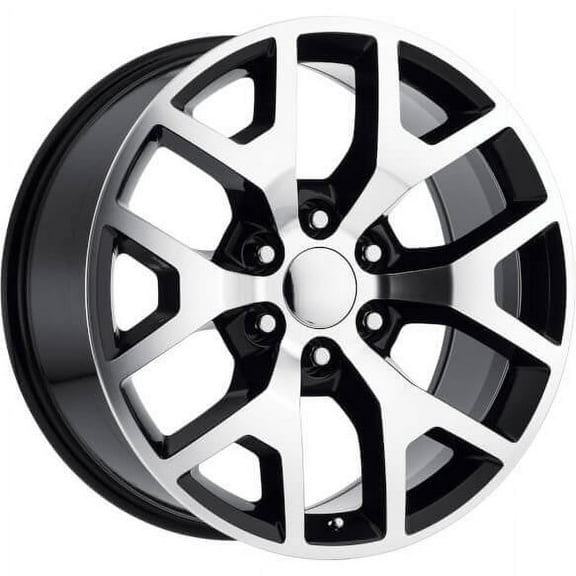 REV Wheels 586MB-2908327 586 Series- 20x9 - 6.06 bs - 6x5.5/6x139.7 -Black/Machined Lip