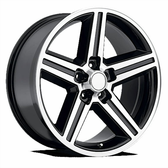 REV Wheels 652MB-0934 IROC 652 Series- 20x9 - 4.5 bs - 5x4.75 -Black/Polished
