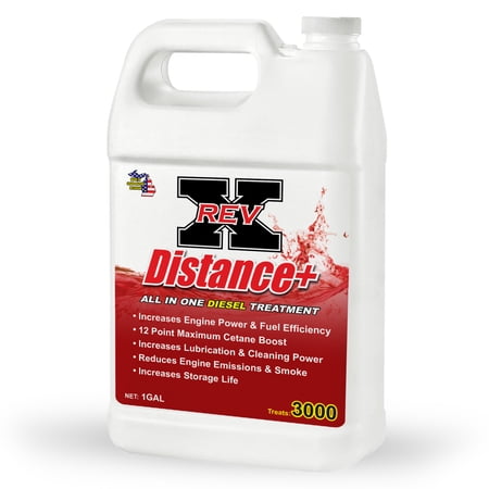 REV-X Distance+ All-in-One Diesel Additive, 1 Gallon