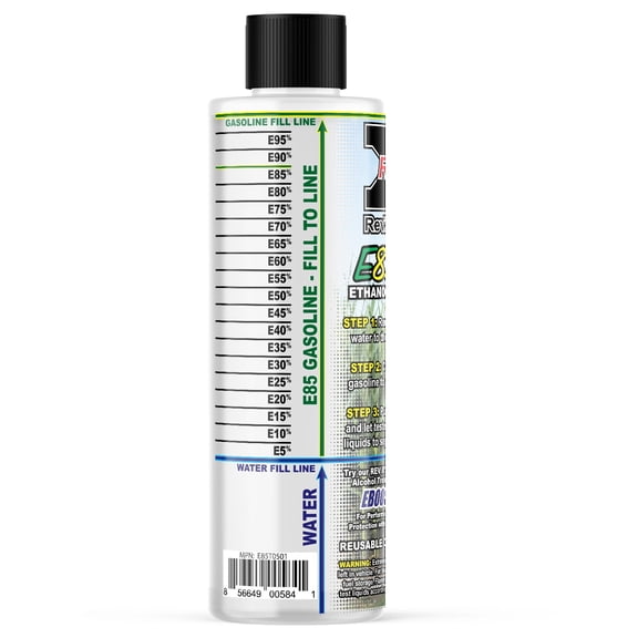 REV-X E85 Tester - Reusable Ethanol Gasoline Test Bottle