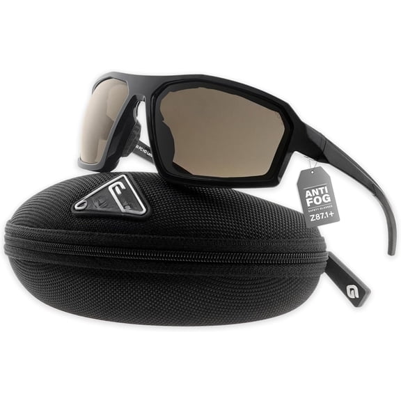 REV Z87+ Powersports Riding Goggles High Contrast UV400 Wrap Sunglasses Safety Glasses