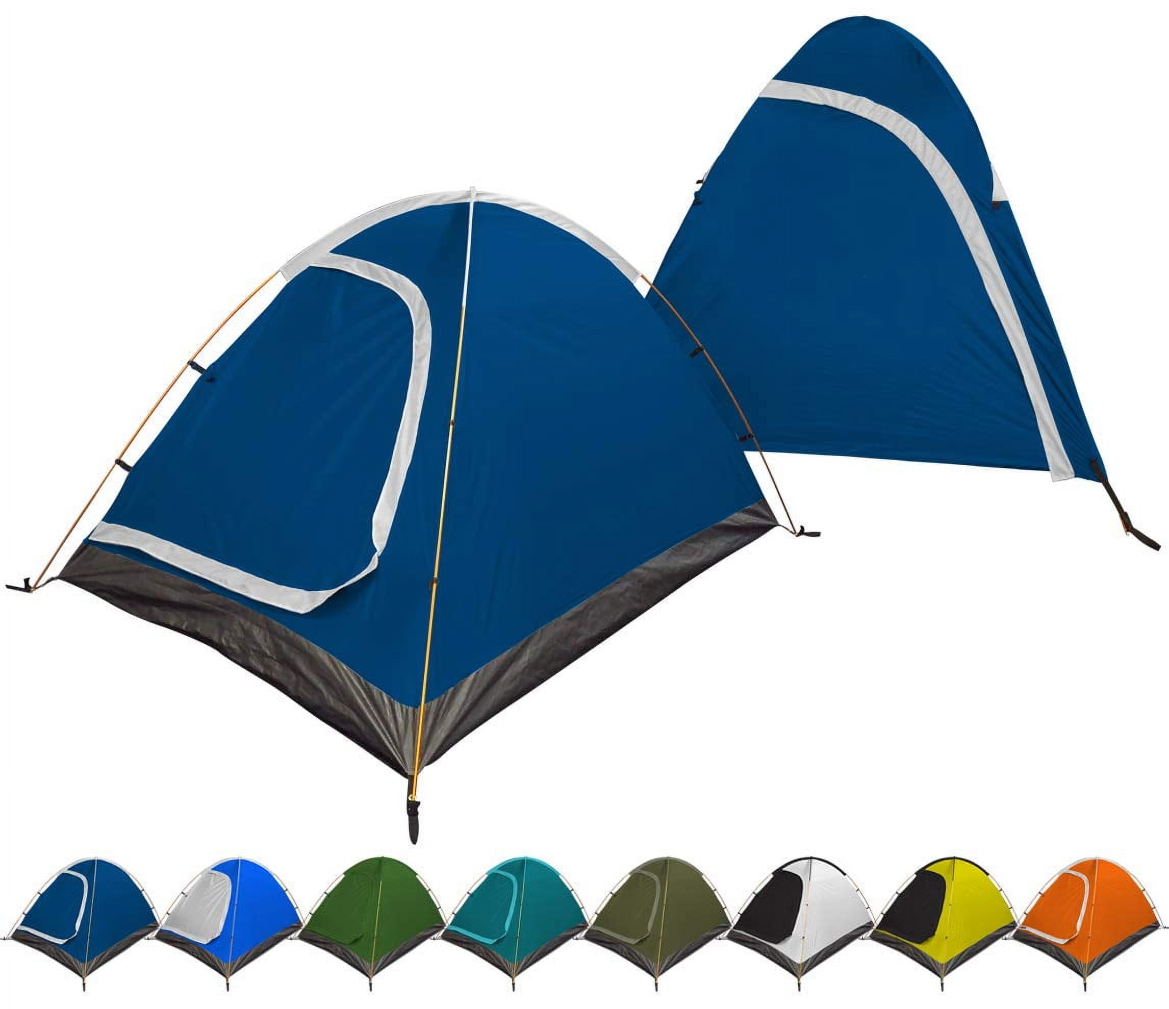 REVALCAMP 3-in-1 Camping Tent - Blue - Waterproof & Windproof 4 Season Tents for Camping, Backpacking & Hiking - Ultralight & Durable - Easy to Set-up 2 Person Tent