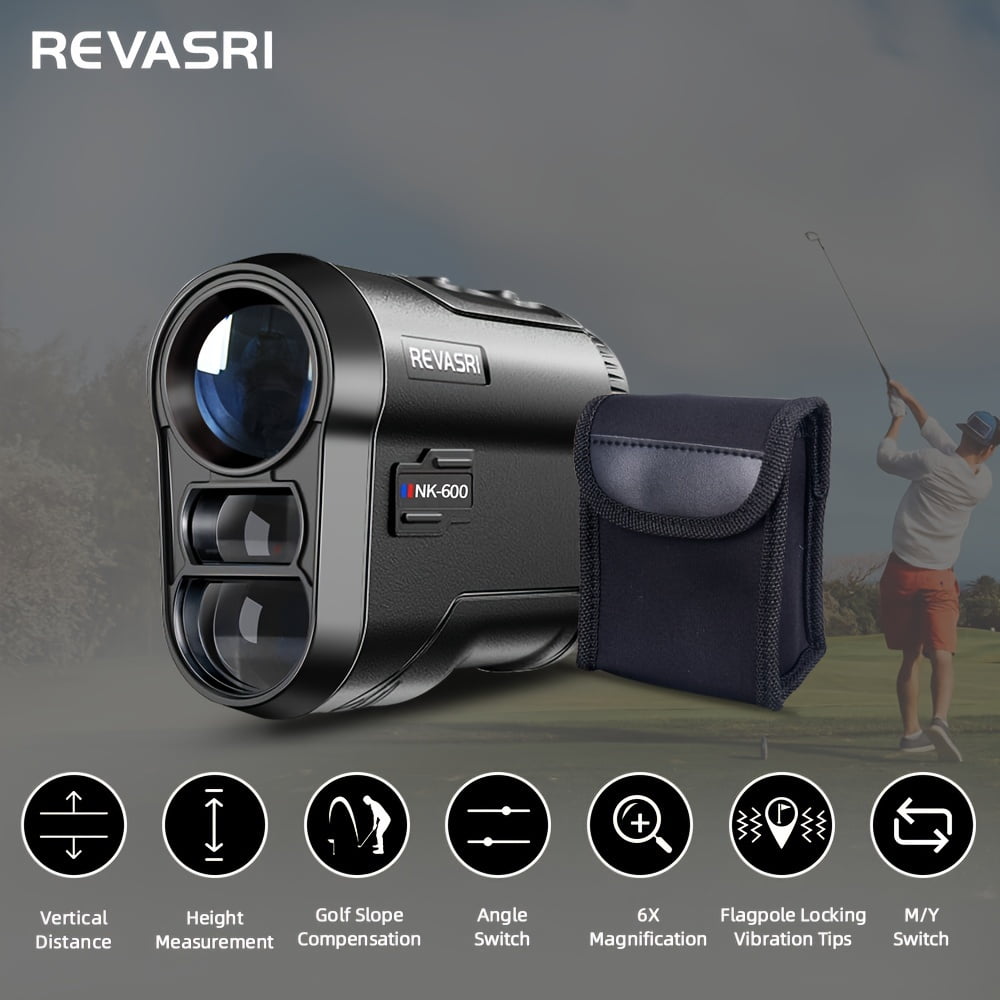 REVASRI 650yds Precision Golf Rangefinder Slope Adjustment, Multi