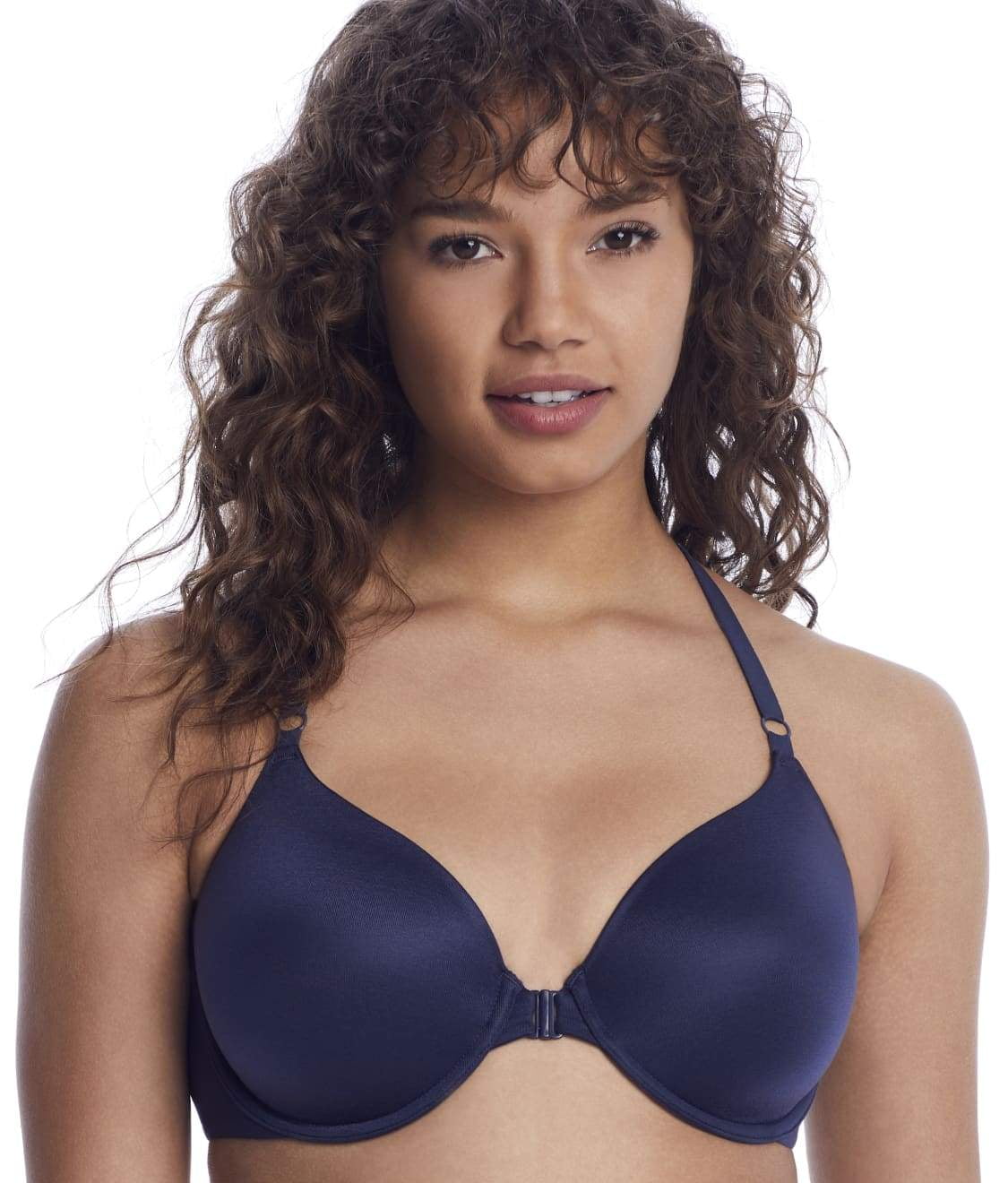 REVEAL Navy The Perfect Support Front Close T-Shirt Bra, US 34D