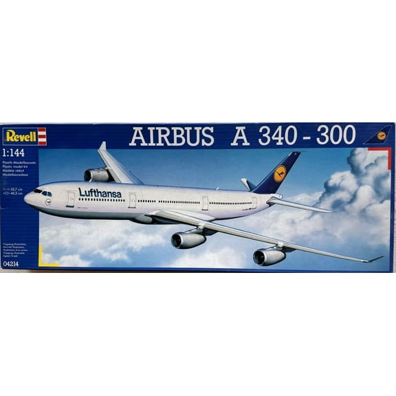  REVELL Lufthansa AIRBUS A340-300  Model Airplane Kit #04214 NIB 1:144