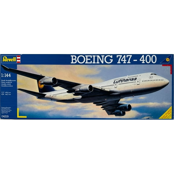  REVELL Lufthansa BOEING 747-400  Airplane Model Kit #04219 NISB 1:144