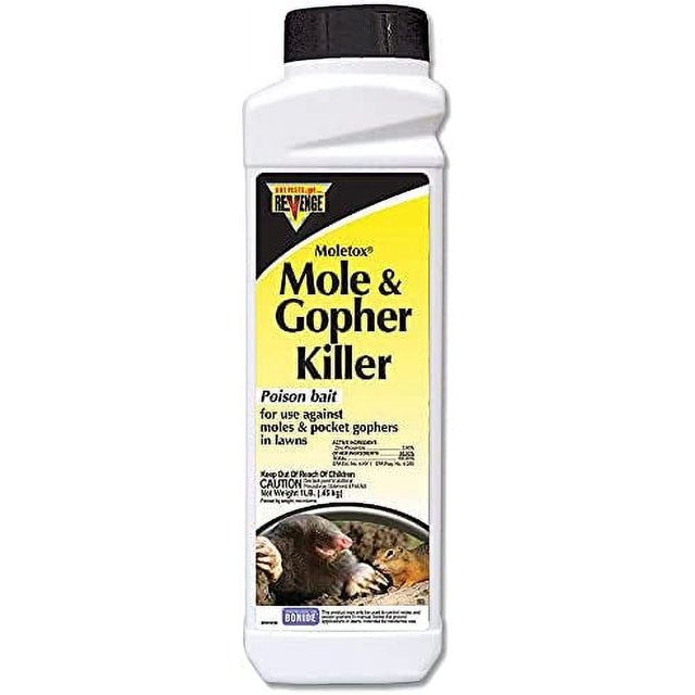 REVENGE Moletox Mole & Gopher Killer Poison Bait Granules, 1 lb. Ready