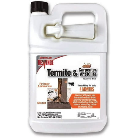 Bonide Revenge Termite & Carpenter Ant Killer Ready-To-Use Spray - Indoor/Outdoor - 128 Oz. — Residential Use, Standard Application