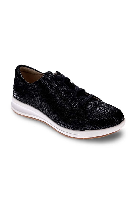 Revere Athens Women Sneakers In Black Lizard