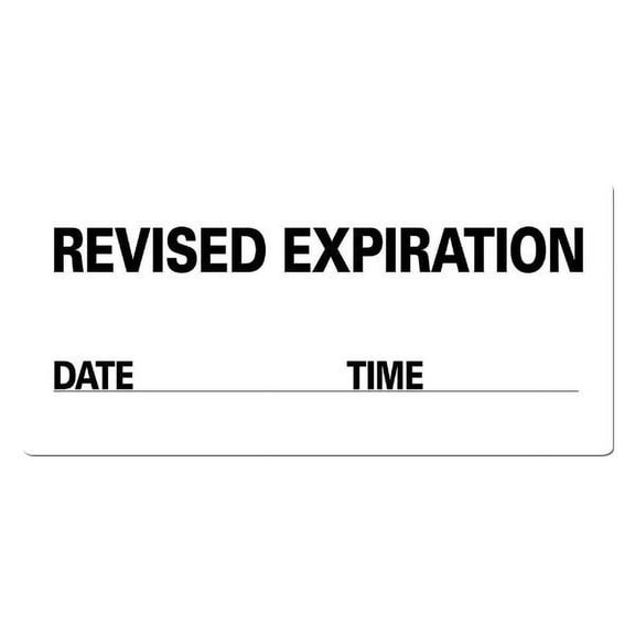 REVISED EXPIRATION Medical Labels